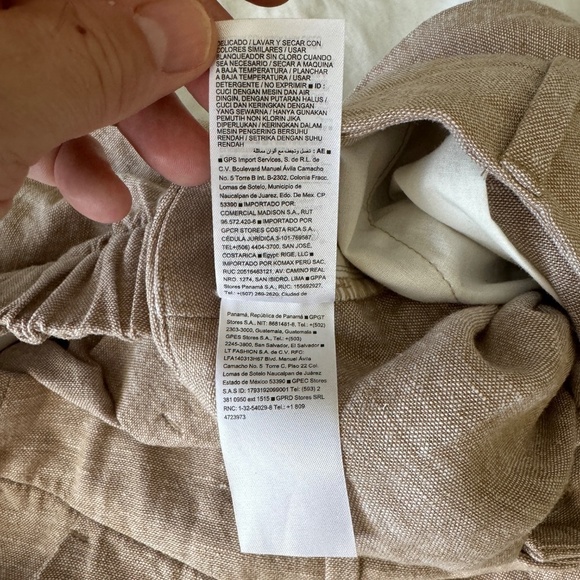 Old Navy Women's Linen Blend Beige/Tan Walking High-Rise Shorts Size XXL Beach - Picture 8 of 14